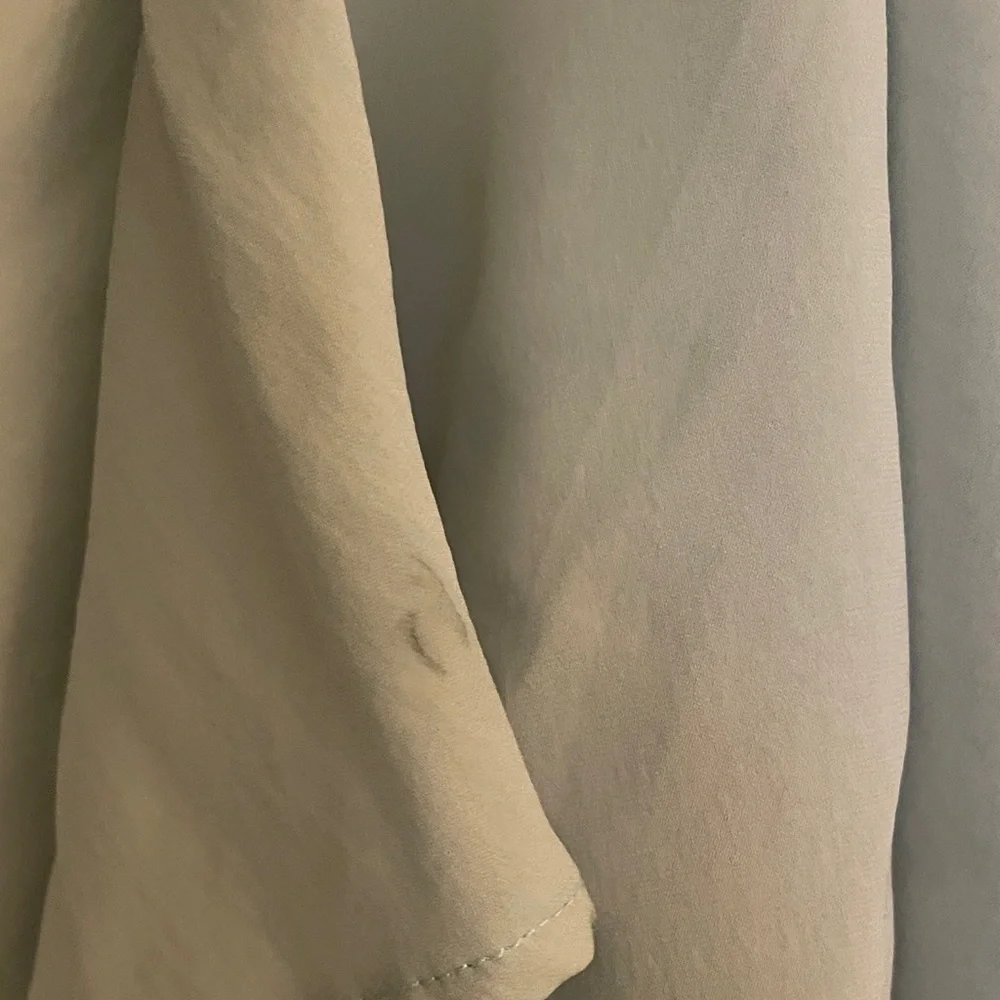 Ralph Lauren Blue Label Silk Short Sleeve Fitted Midi Dress Dusty Blue - Medium - Picture 7 of 16